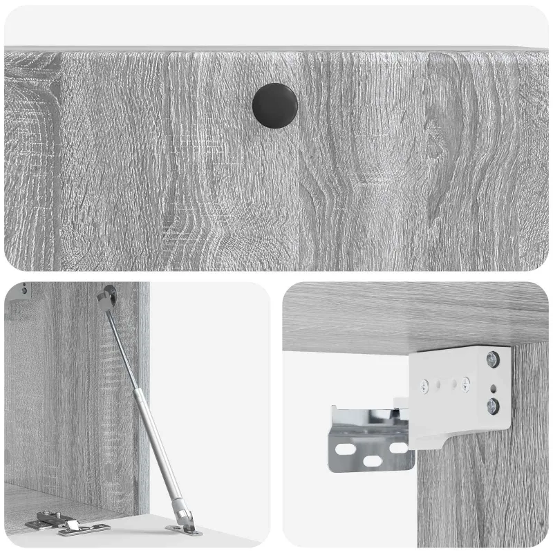 Sieninė TV spintelė 78,5 x 31 x 30 cm Pilka Sonoma