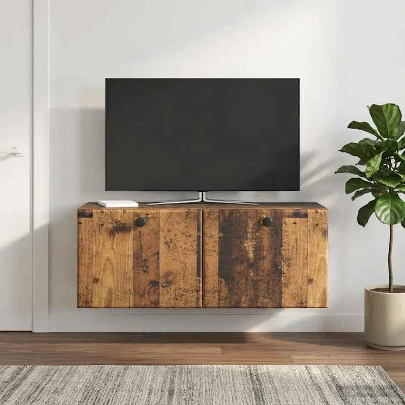 Sieninė TV spintelė 78,5 x 31 x 30 cm Sendintos medienos