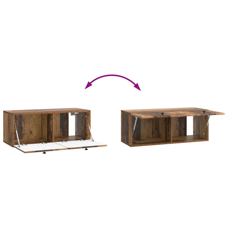 Sieninė TV spintelė 78,5 x 31 x 30 cm Sendintos medienos