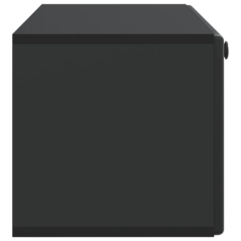 Sieninė TV spintelė 98 x 31 x 30 cm Juoda Apdirbta mediena