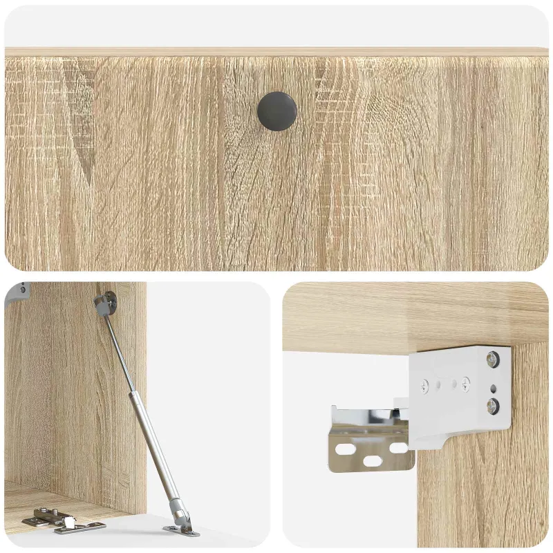 Sieninė TV spintelė 98 x 31 x 30 cm Sonoma ąžuolas