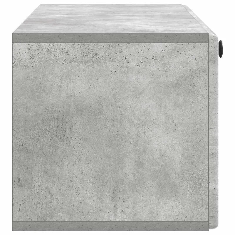 Sieninė TV spintelė 98 x 31 x 30 cm Betono pilka
