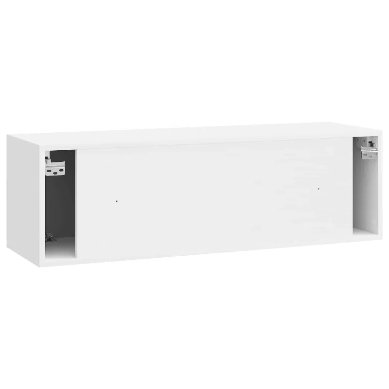 Sieninė TV spintelė 98 x 31 x 30 cm Itin blizgi balta