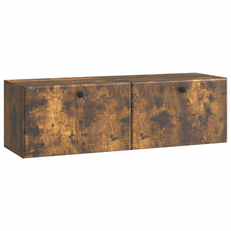 Sieninė TV spintelė 98 x 31 x 30 cm Dūminio ąžuolo
