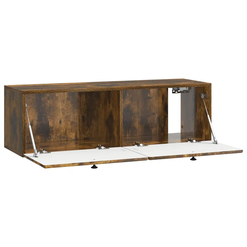 Sieninė TV spintelė 98 x 31 x 30 cm Dūminio ąžuolo