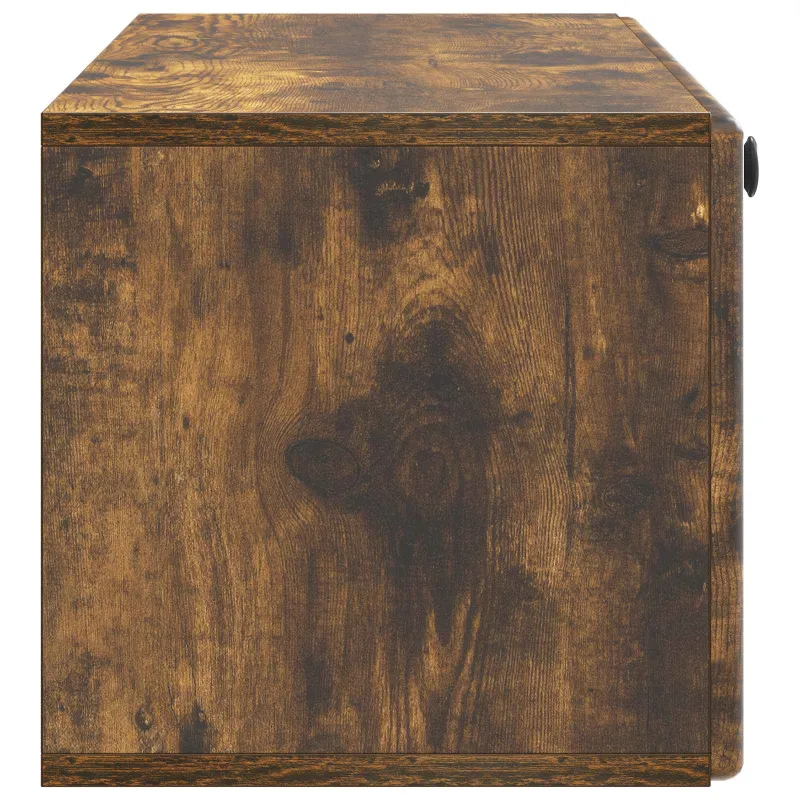 Sieninė TV spintelė 98 x 31 x 30 cm Dūminio ąžuolo