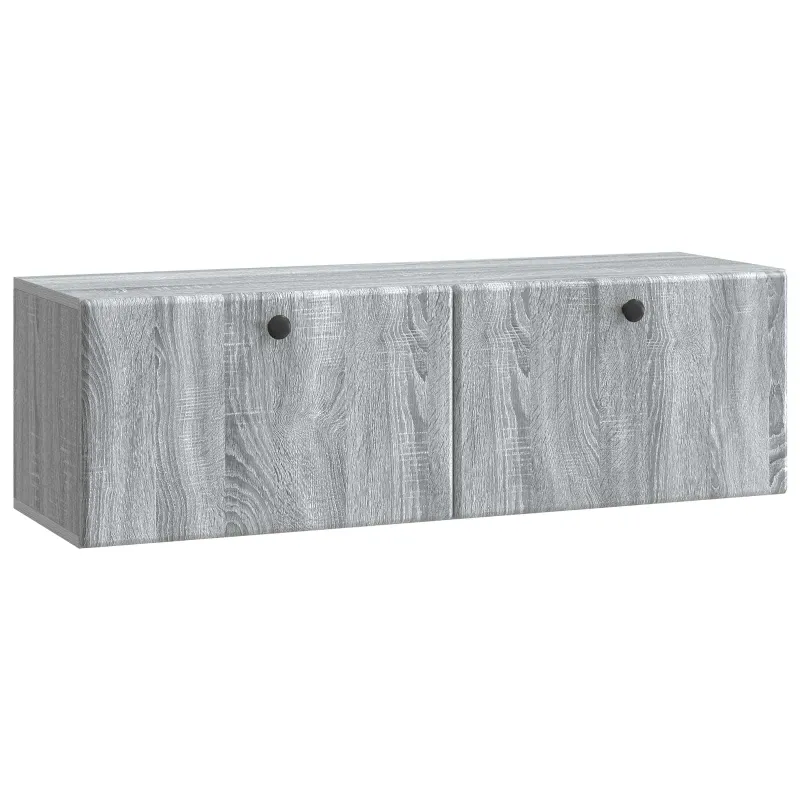 Sieninė TV spintelė 98 x 31 x 30 cm Pilka Sonoma