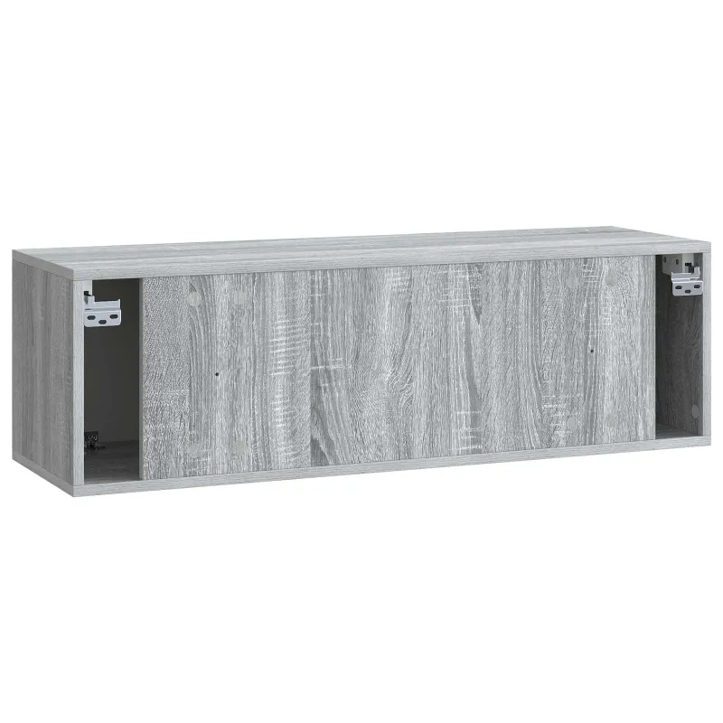 Sieninė TV spintelė 98 x 31 x 30 cm Pilka Sonoma