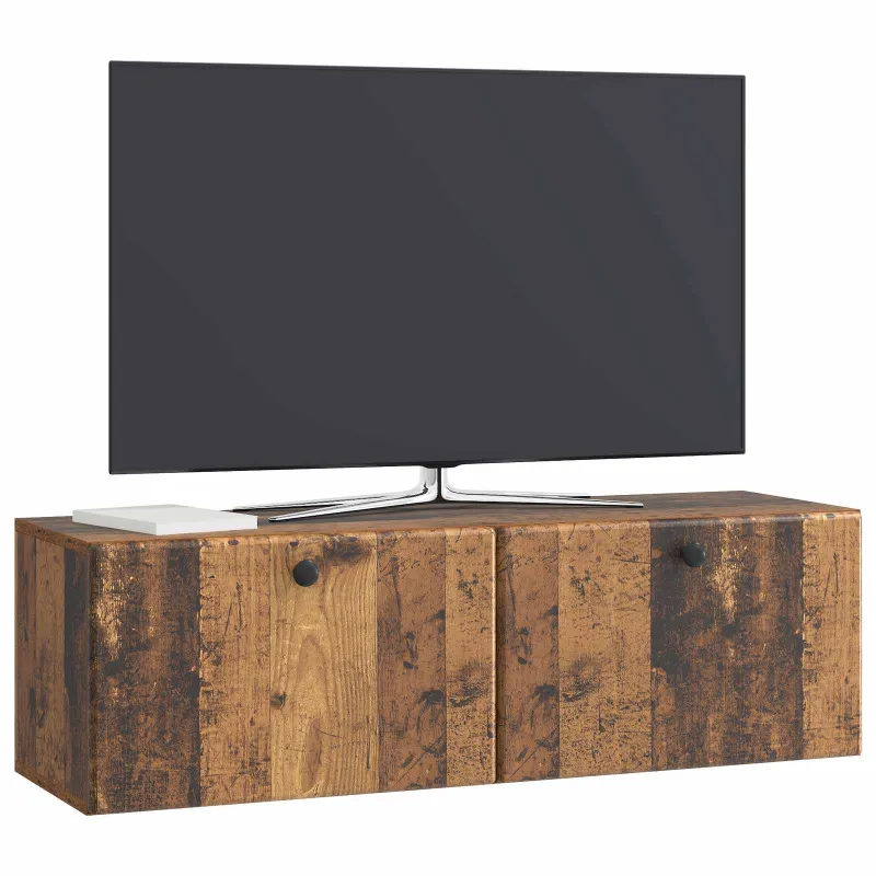 Sieninė TV spintelė 98 x 31 x 30 cm Sendintos medienos