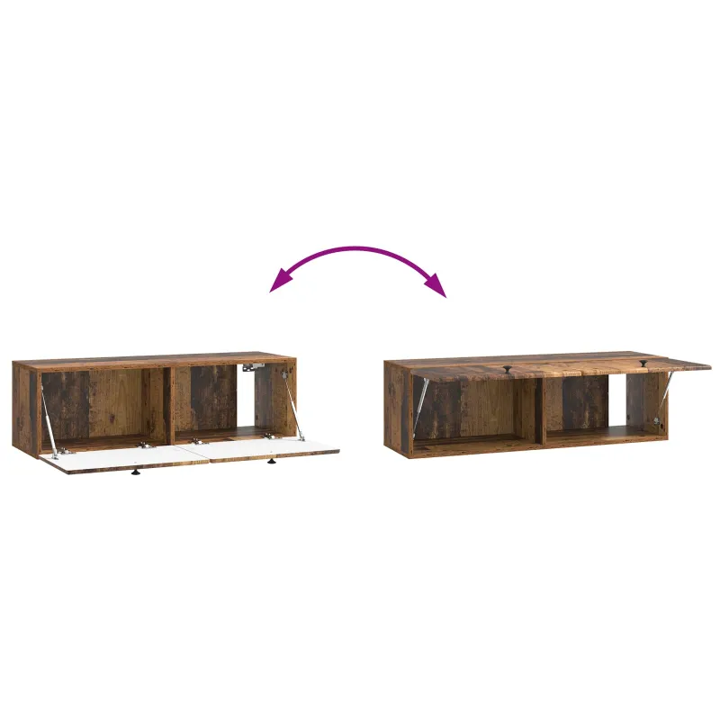 Sieninė TV spintelė 98 x 31 x 30 cm Sendintos medienos