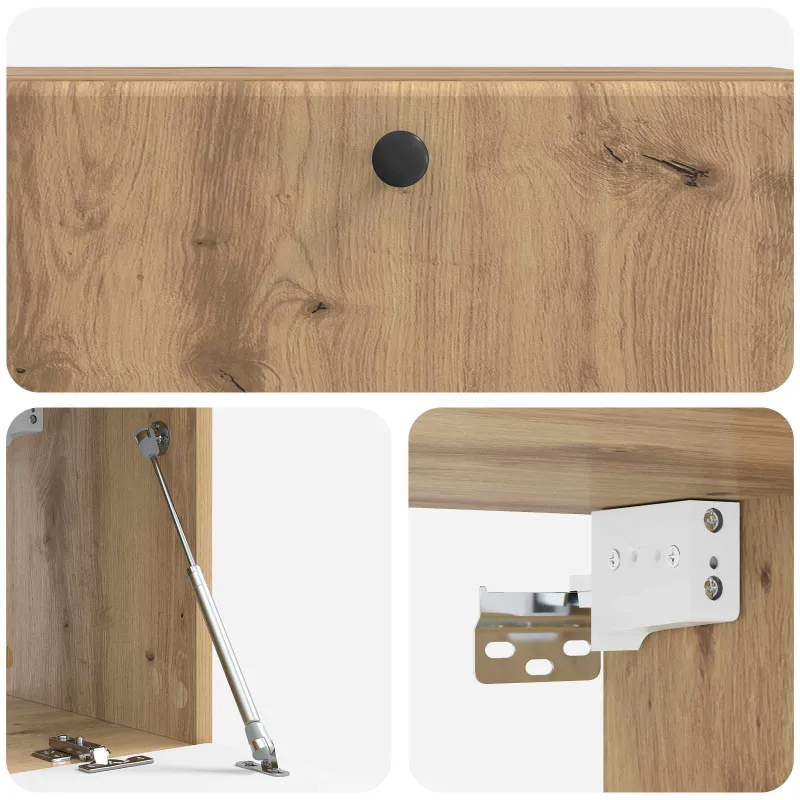 Sieninė TV spintelė 98 x 31 x 30 cm Artisano ąžuolo
