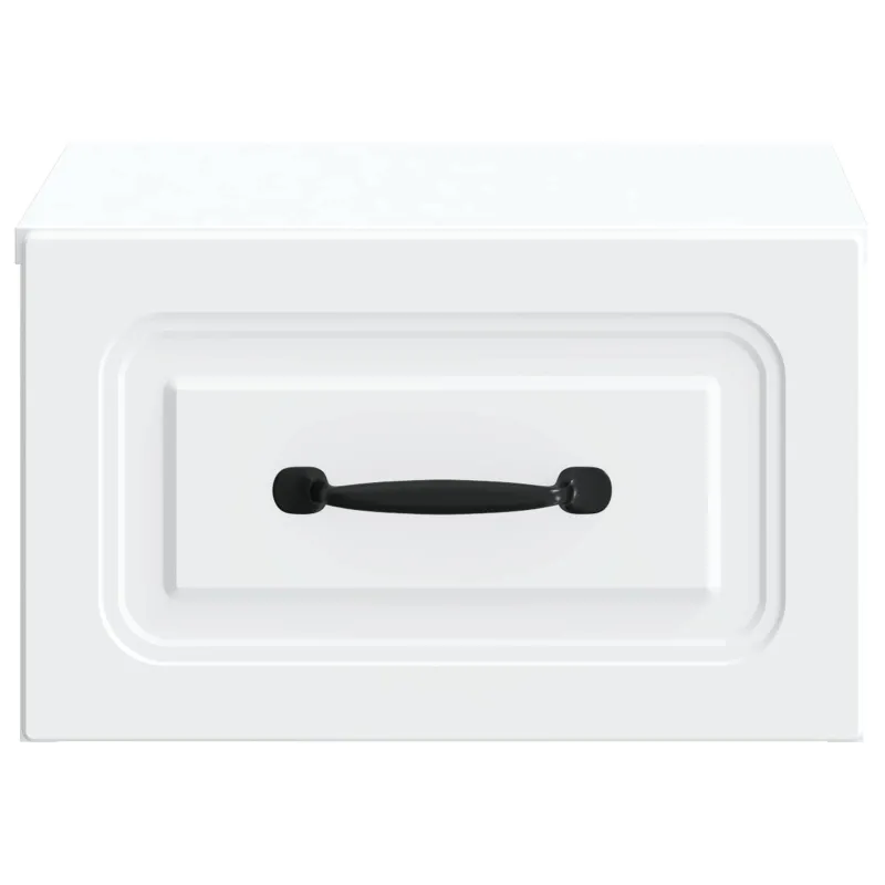 Sieninis naktinis staliukas 2 pcs Balta 34,5 x 33 x 20 cm