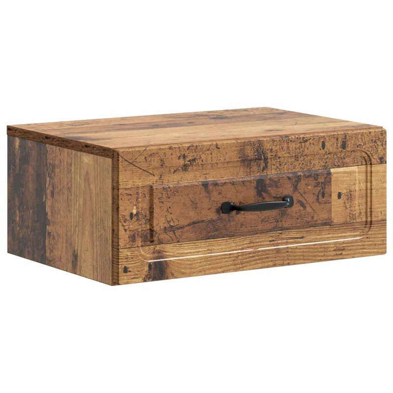 Sieninis naktinis staliukas Sendintos medienos Apdirbta mediena