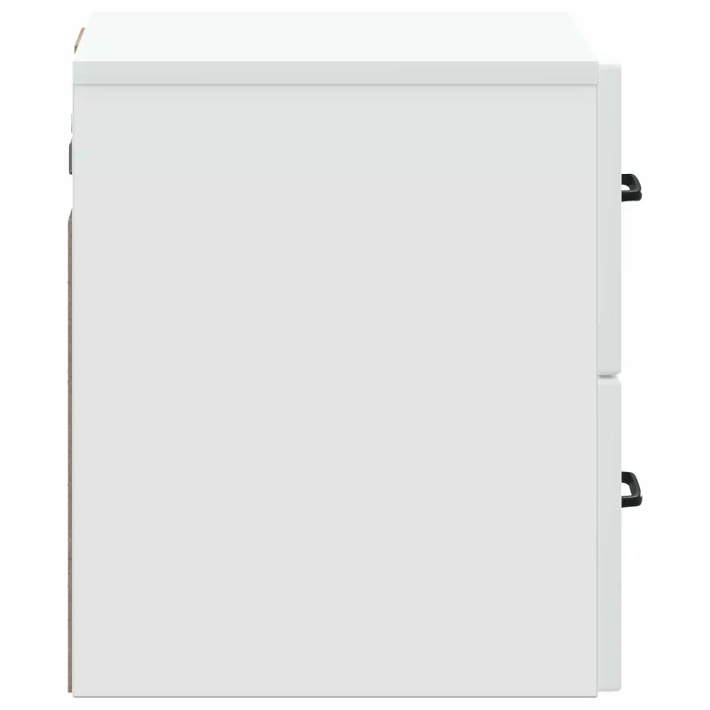 Sieninis naktinis staliukas 2 pcs Balta 34,5 x 33 x 40 cm