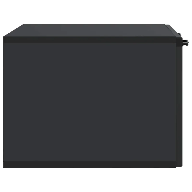 Sieninė TV spintelė Juoda 59,5 x 41 x 30 cm Apdirbta mediena