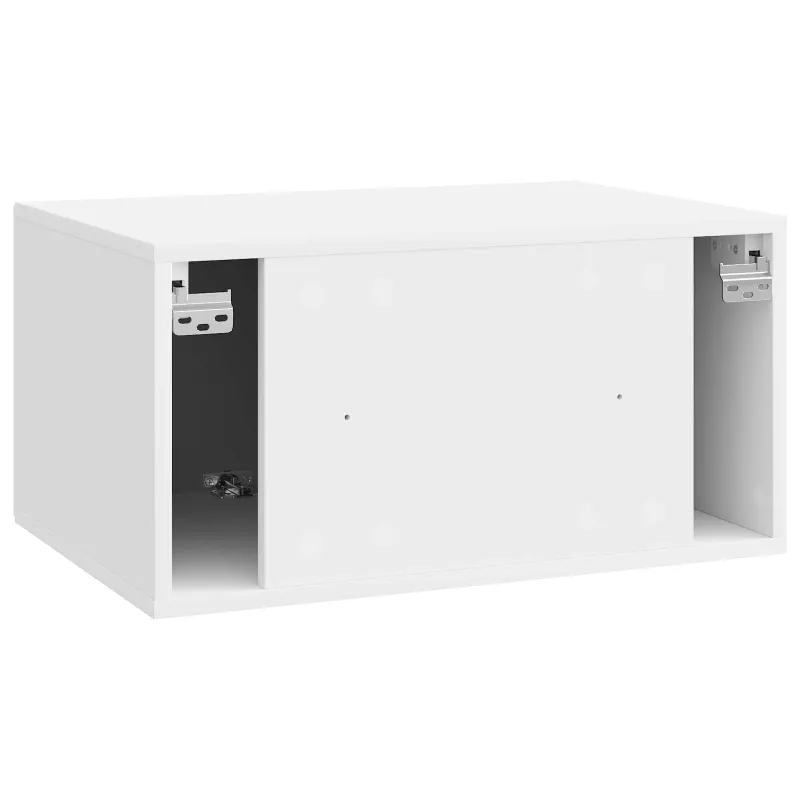 Sieninė TV spintelė Itin blizgi balta 59,5 x 41 x 30 cm