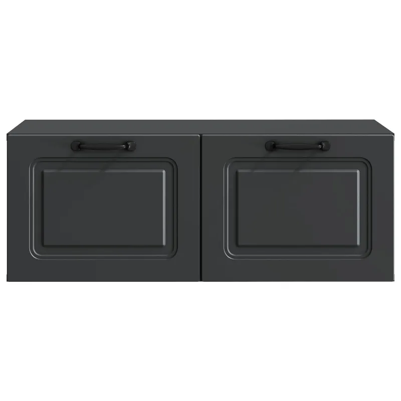 Sieninė TV spintelė Juoda 78,5 x 41 x 30 cm Apdirbta mediena
