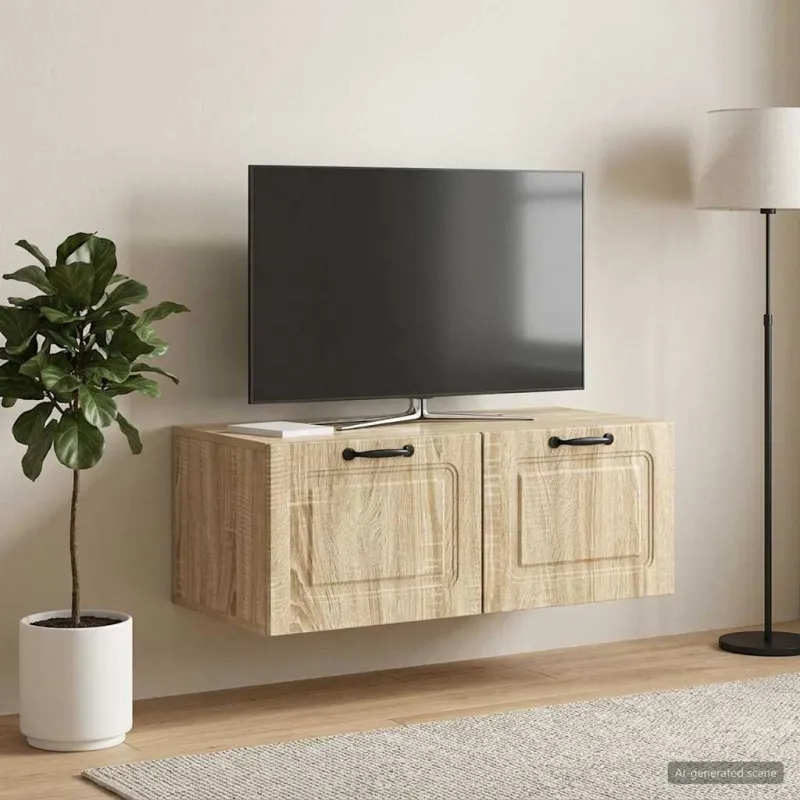 Sieninė TV spintelė Sonoma ąžuolas 78,5 x 41 x 30 cm