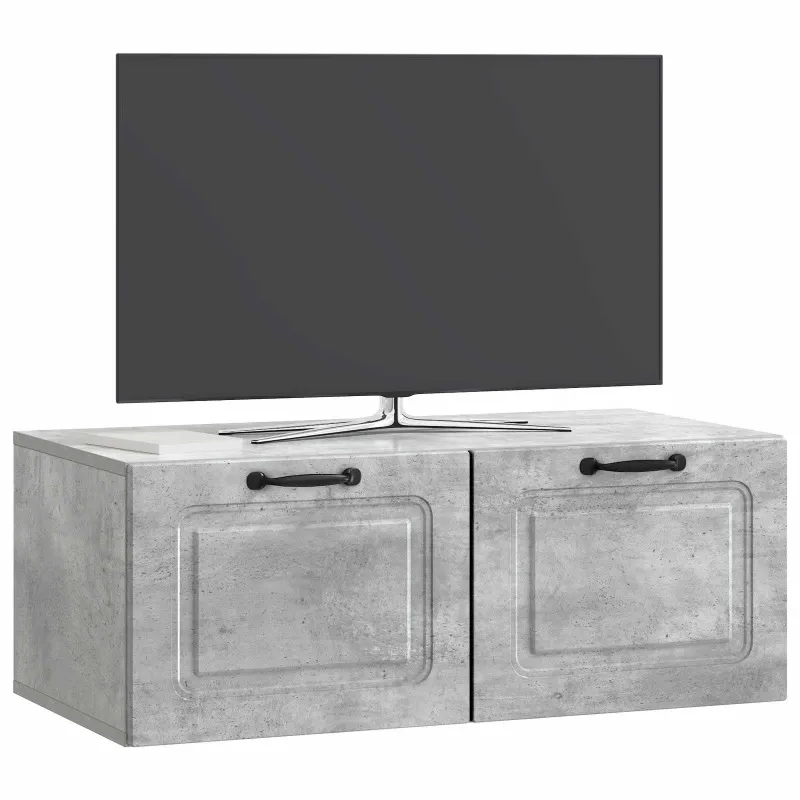 Sieninė TV spintelė Betono pilka 78,5 x 41 x 30 cm