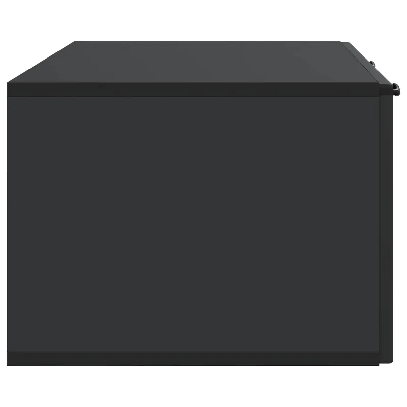 Sieninė TV spintelė Juoda 98 x 41 x 30 cm Apdirbta mediena