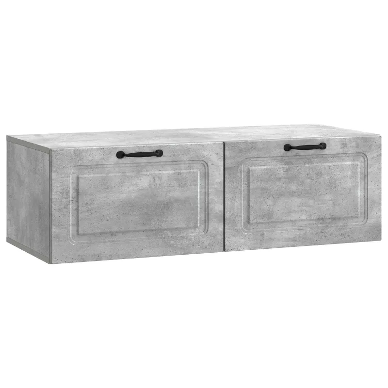 Sieninė TV spintelė Betono pilka 98 x 41 x 30 cm