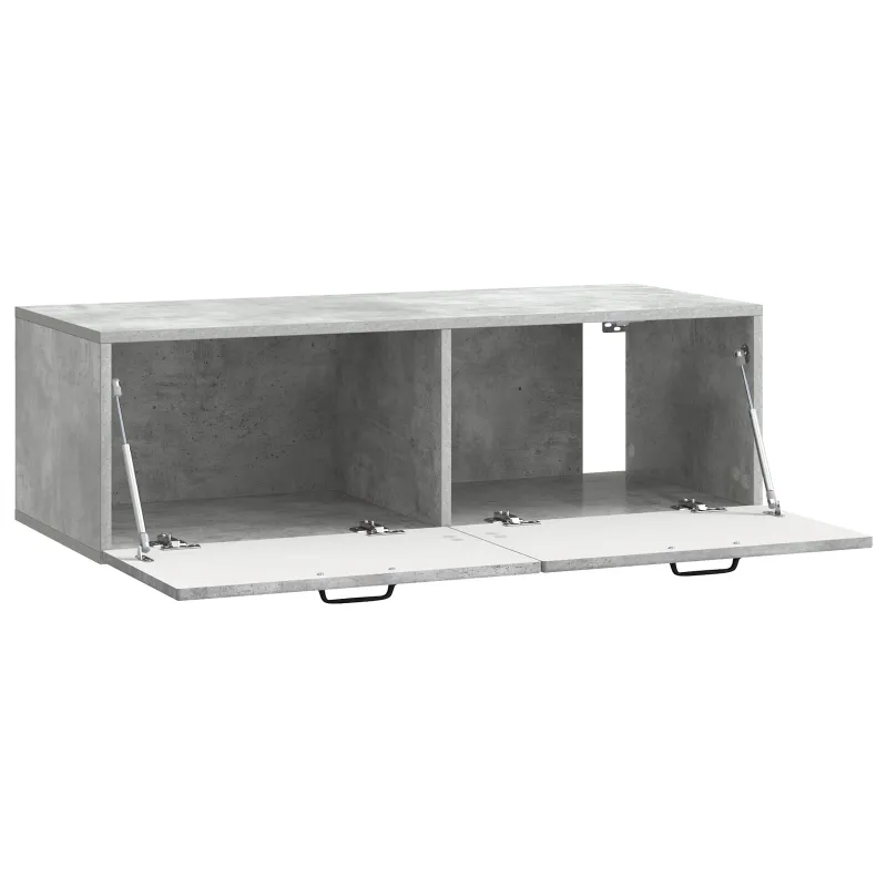 Sieninė TV spintelė Betono pilka 98 x 41 x 30 cm
