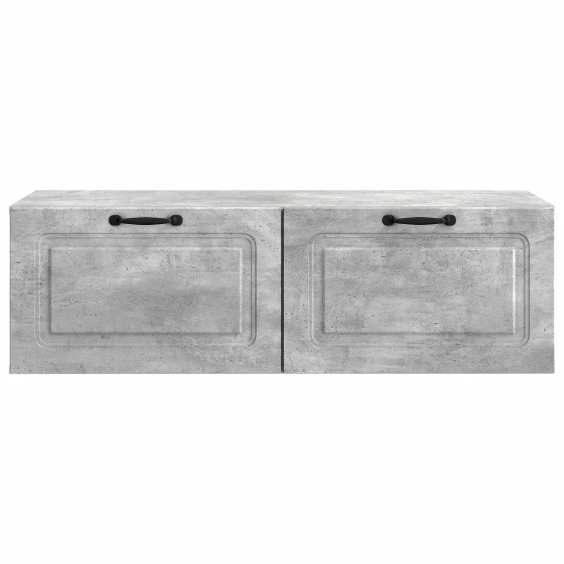Sieninė TV spintelė Betono pilka 98 x 41 x 30 cm