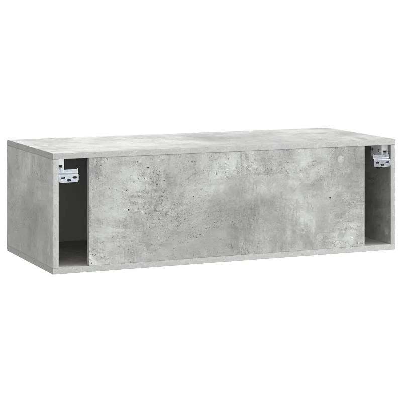Sieninė TV spintelė Betono pilka 98 x 41 x 30 cm
