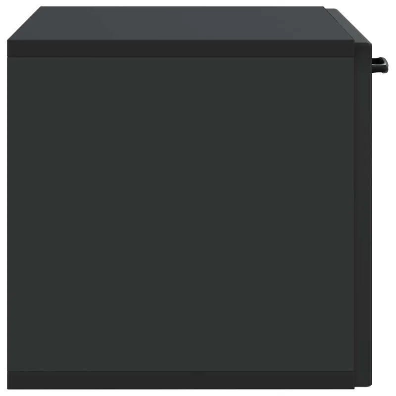 Sieninė TV spintelė Juoda 59,5 x 31 x 30 cm Apdirbta mediena