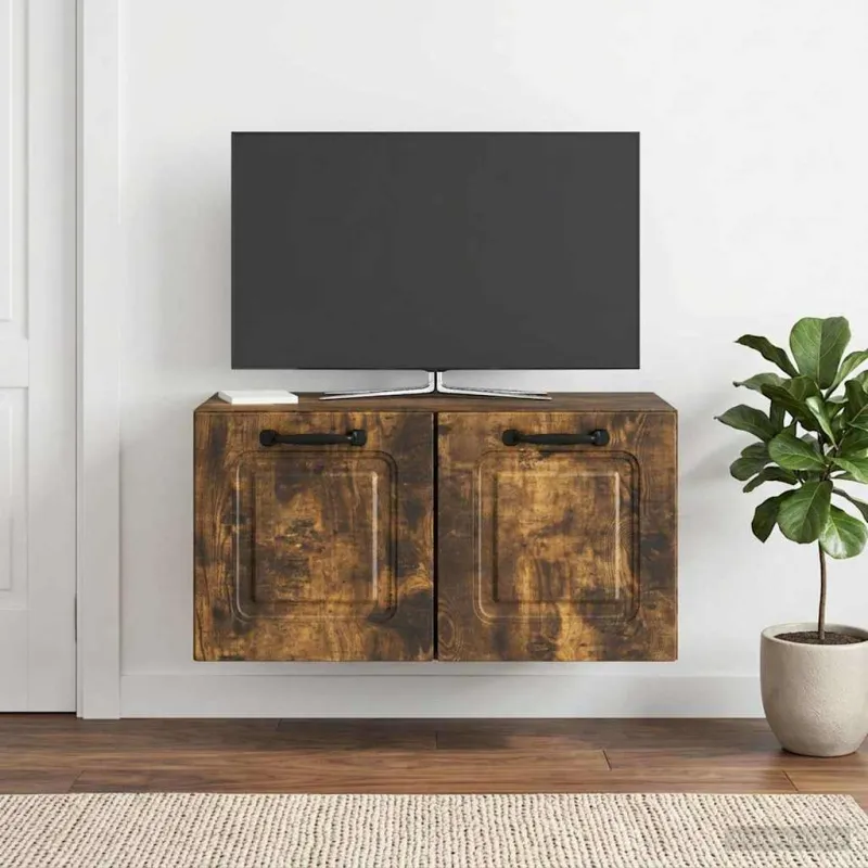 Sieninė TV spintelė Dūminio ąžuolo 59,5 x 31 x 30 cm