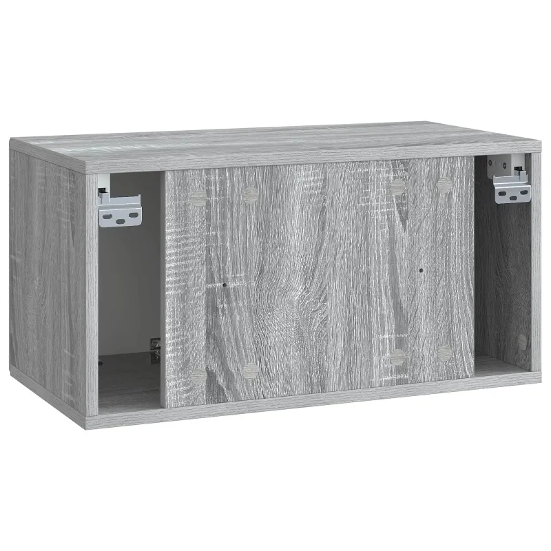 Sieninė TV spintelė Pilka sonoma ąžuolo 59,5 x 31 x 30 cm
