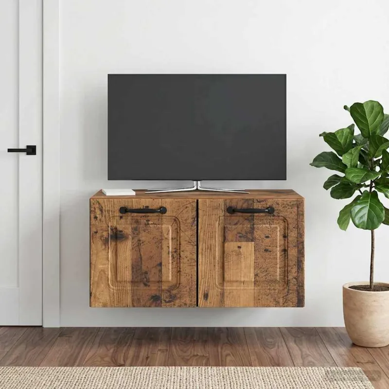 Sieninė TV spintelė Sendintos medienos 59,5 x 31 x 30 cm