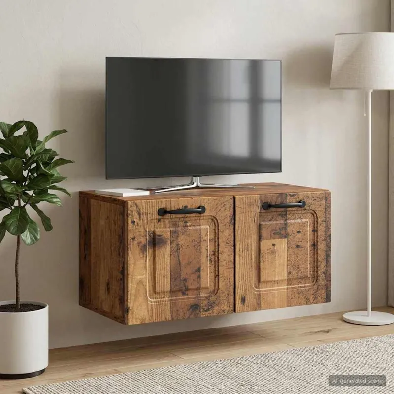 Sieninė TV spintelė Sendintos medienos 59,5 x 31 x 30 cm