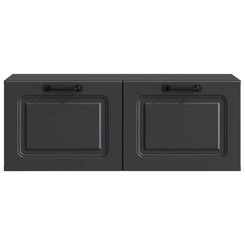 Sieninė TV spintelė Juoda 78,5 x 31 x 30 cm Apdirbta mediena