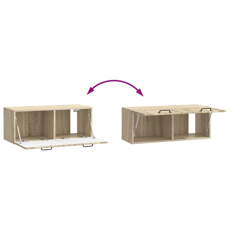 Sieninė TV spintelė Sonoma ąžuolas 78,5 x 31 x 30 cm