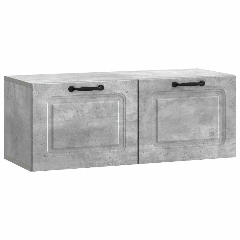 Sieninė TV spintelė Betono pilka 78,5 x 31 x 30 cm