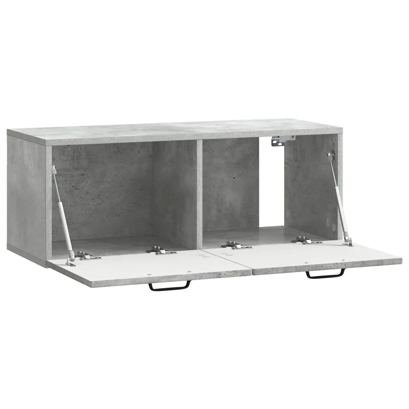 Sieninė TV spintelė Betono pilka 78,5 x 31 x 30 cm