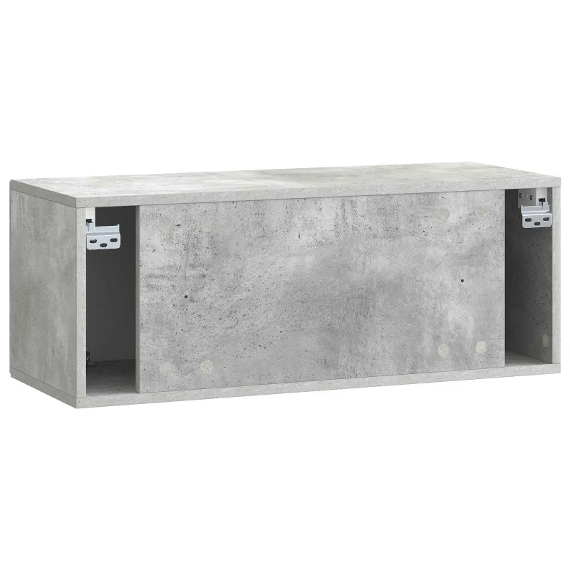 Sieninė TV spintelė Betono pilka 78,5 x 31 x 30 cm