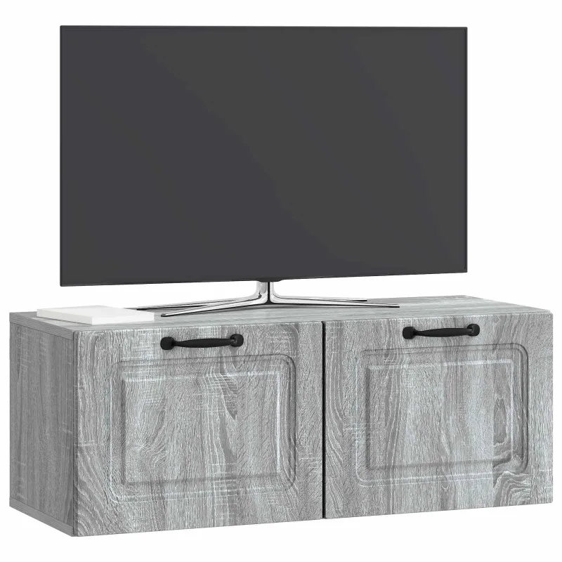 Sieninė TV spintelė Pilka sonoma ąžuolo 78,5 x 31 x 30 cm