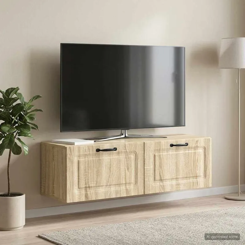 Sieninė TV spintelė Sonoma ąžuolas 98 x 31 x 30 cm