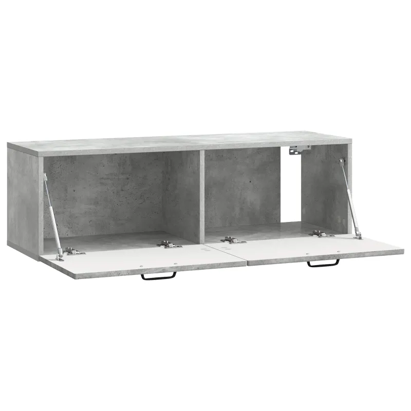 Sieninė TV spintelė Betono pilka 98 x 31 x 30 cm