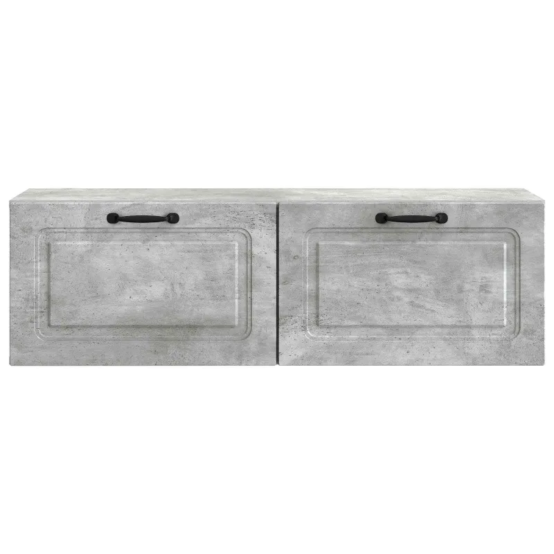 Sieninė TV spintelė Betono pilka 98 x 31 x 30 cm