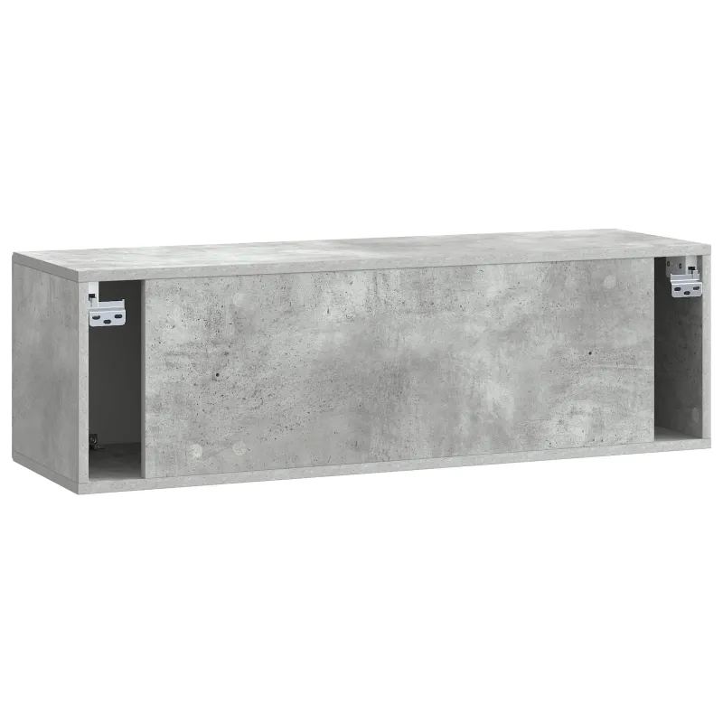 Sieninė TV spintelė Betono pilka 98 x 31 x 30 cm