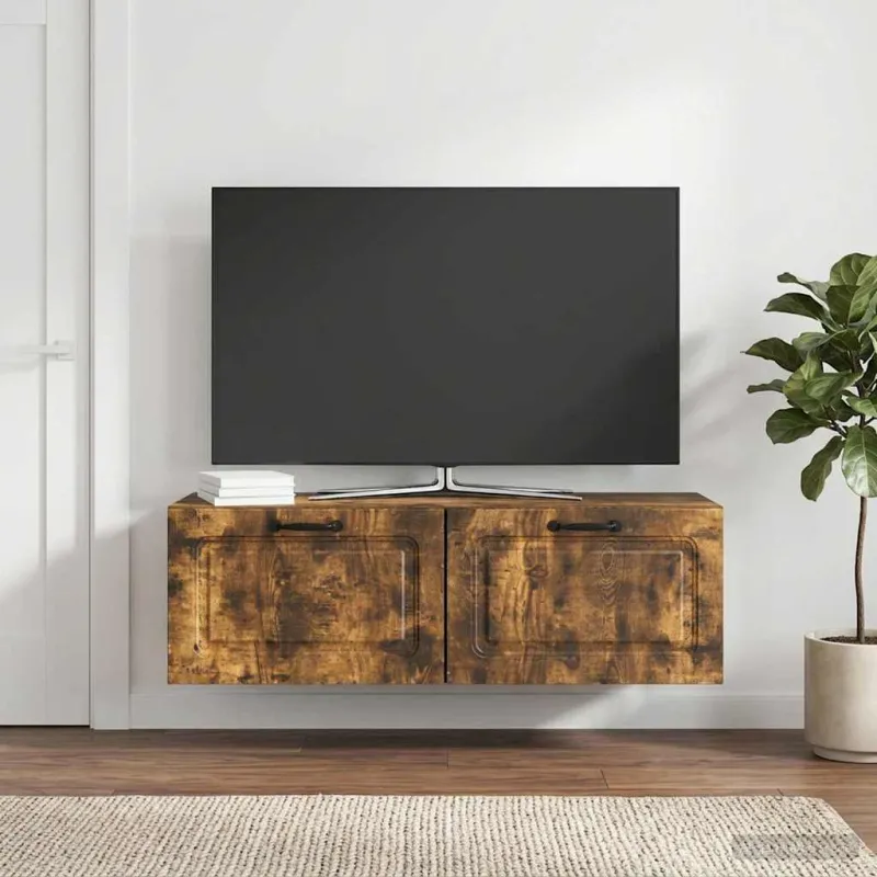 Sieninė TV spintelė Dūminio ąžuolo 98 x 31 x 30 cm