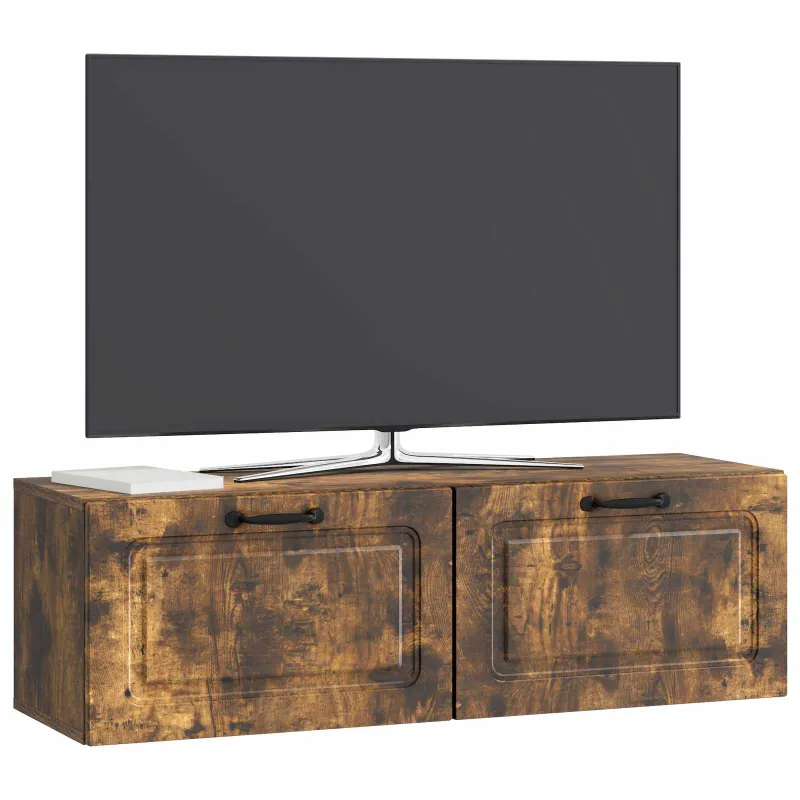Sieninė TV spintelė Dūminio ąžuolo 98 x 31 x 30 cm