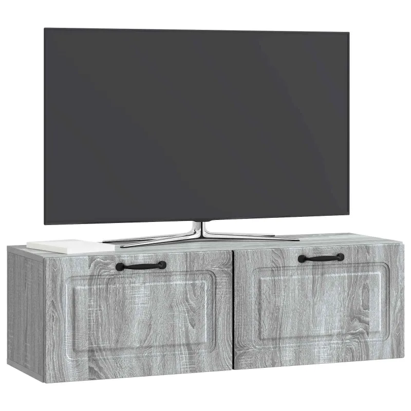 Sieninė TV spintelė Pilka sonoma ąžuolo 98 x 31 x 30 cm