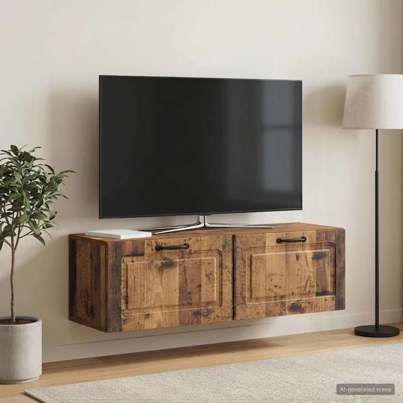 Sieninė TV spintelė Sendintos medienos 98 x 31 x 30 cm
