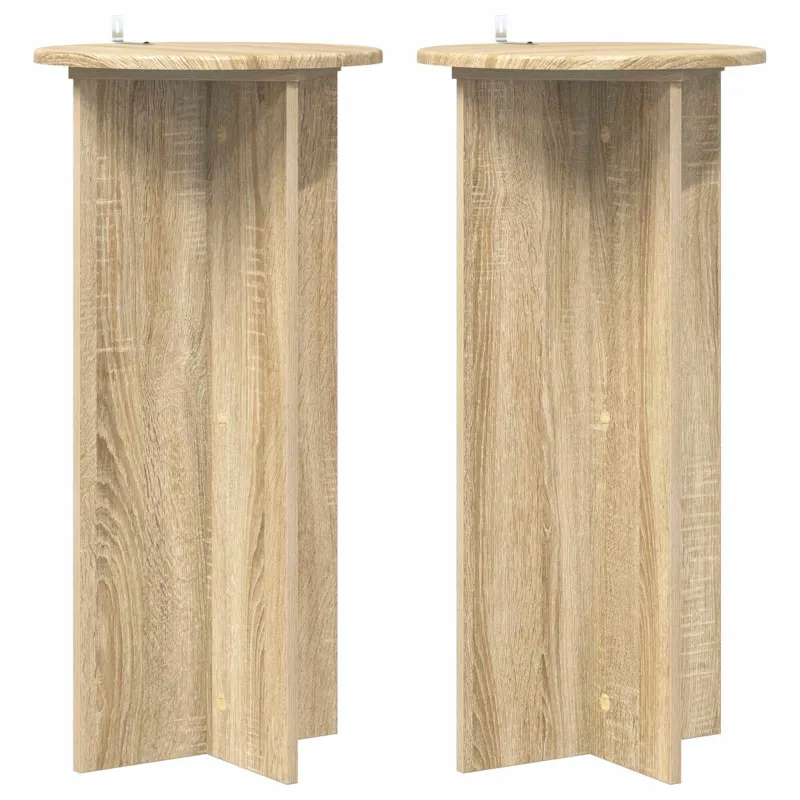 Augalų stovas 2 pcs Sonoma ąžuolas 40 x 40 x 80 cm