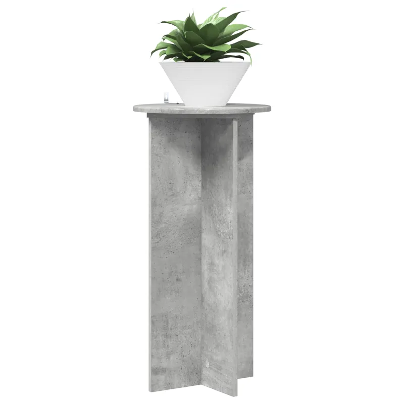 Augalų stovas 2 pcs Betono pilka 40 x 40 x 80 cm