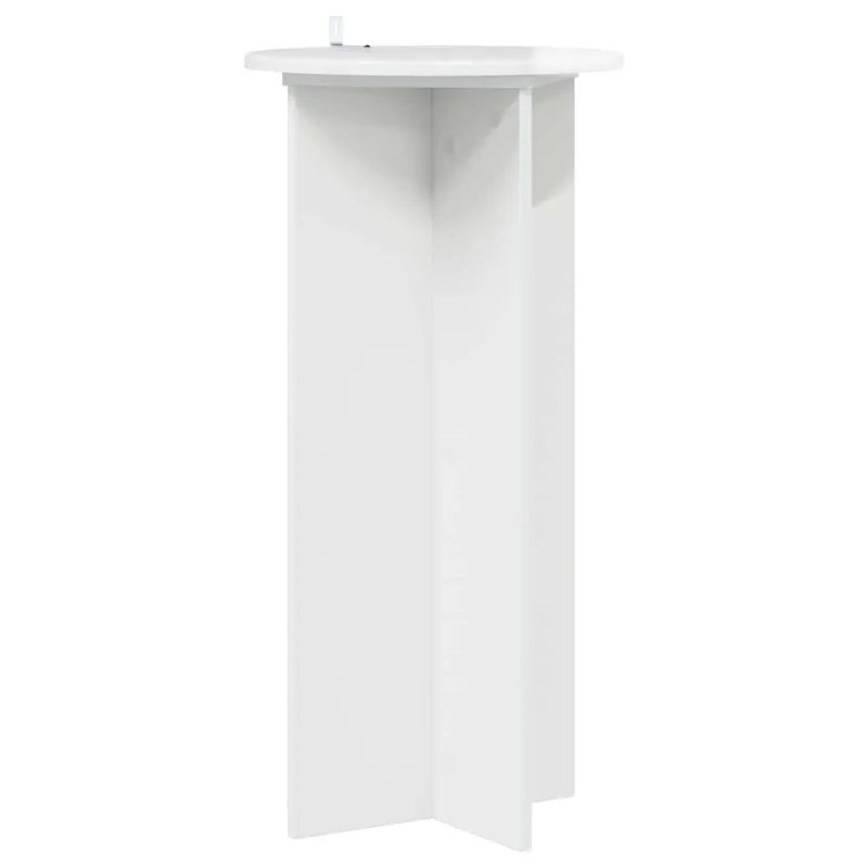 Augalų stovas 2 pcs Itin blizgi balta 40 x 40 x 80 cm